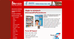 Desktop Screenshot of informacieprepacientov.eu